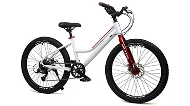 Подростковый велосипед Shuster t93-rc white red — ракурс слева